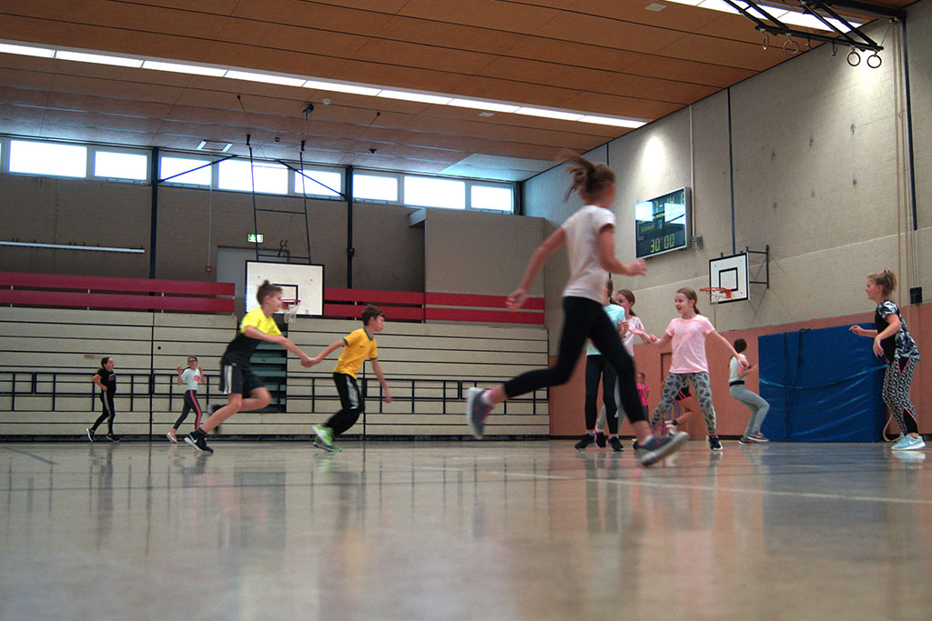 Sportunterricht im Gymnasium Lage